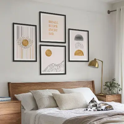 Wall art set Abstract geometry shapes