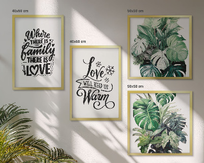 Multi-piece wall decor set Family love home watercolor