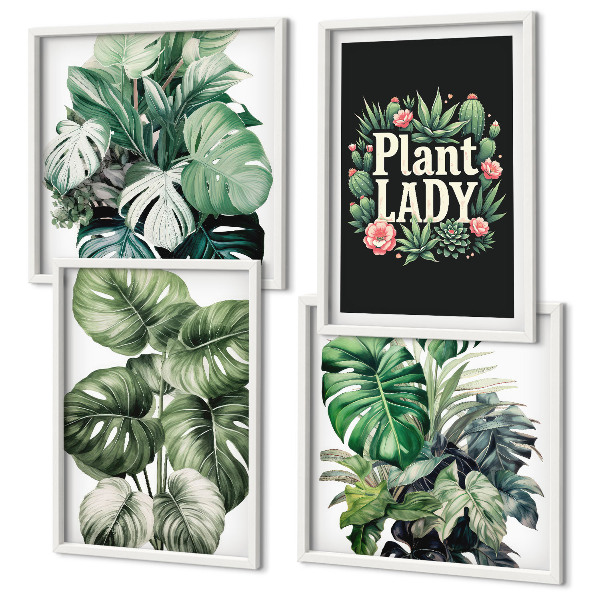 Multi-piece wall decor set Tropical plants Plant Lady