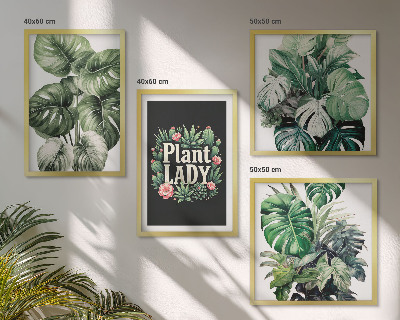 Multi-piece wall decor set Tropical plants Plant Lady