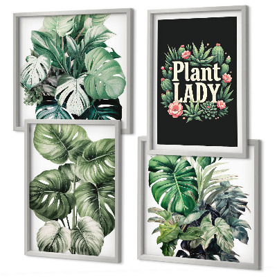 Multi-piece wall decor set Tropical plants Plant Lady