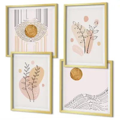Minimalist plant wall art set set of minimalist plant drawings