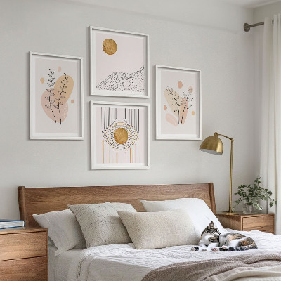 Wall art set Minimalist plant drawings