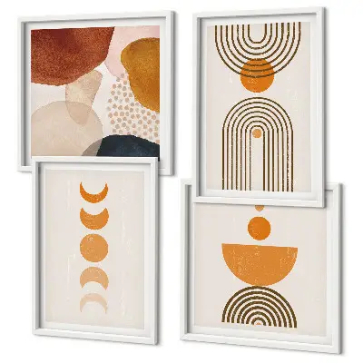 Boho minimalist wall art set decorative wall hanging prints