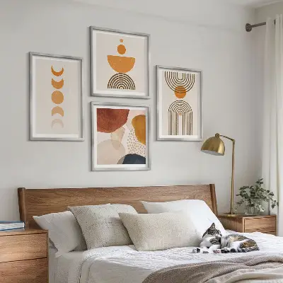 Boho minimalist wall art set decorative wall hanging prints