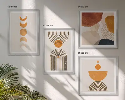 Boho minimalist wall art set decorative wall hanging prints