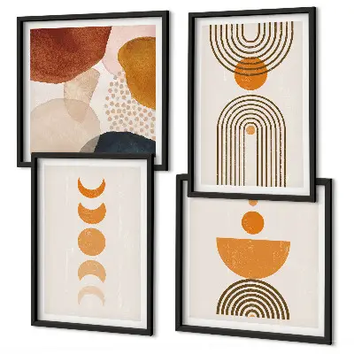 Boho minimalist wall art set decorative wall hanging prints
