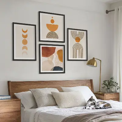 Wall art set Boho minimalist decorations