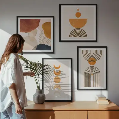 Wall art set Boho minimalist decorations