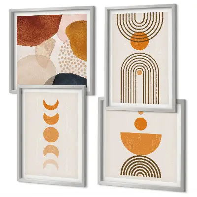 Boho minimalist wall art set decorative wall hanging prints