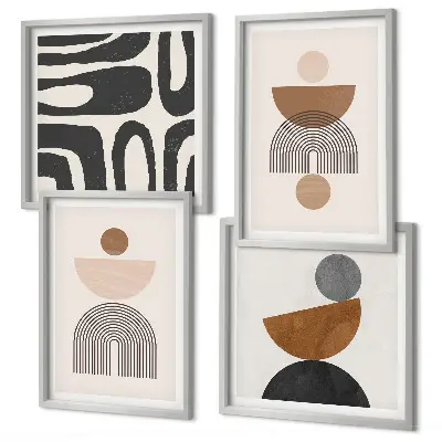 Wall art set Abstract boho design