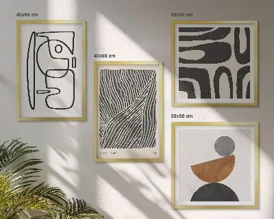 Set of 4 abstract line pattern wall art pieces set of 4 abstract line pattern wall art gallery prints
