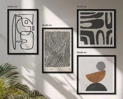 Set of 4 abstract line pattern wall art pieces set of 4 abstract line pattern wall art gallery prints