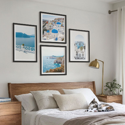 Wall art set Sea architecture of Greece