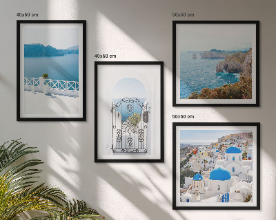 Wall art set Sea architecture of Greece
