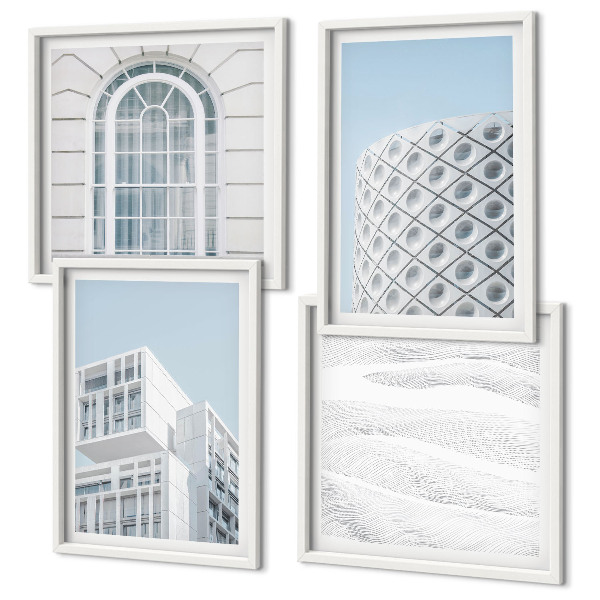 Wall art set Modern architecture geometry