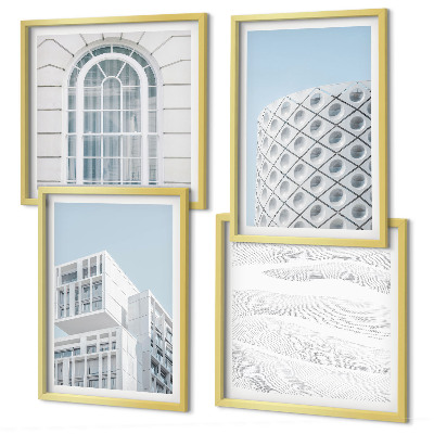 Wall art set Modern architecture geometry