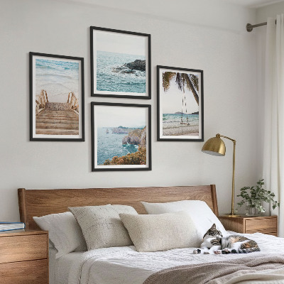 Multi-piece wall decor set Stairs beach sea view swing
