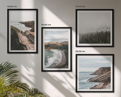 Multi-piece wall decor set Cliff views, beach landscapes