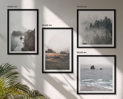 Wall art set Landscapes of mountains and sea