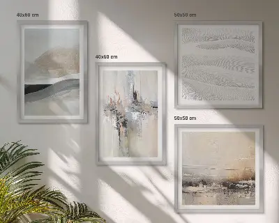 Abstract Earth Patterns Wall Art set of 4 pieces