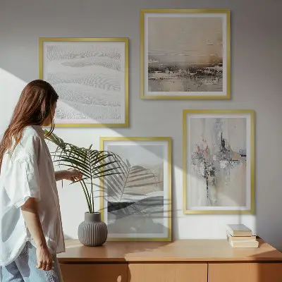 Abstract Earth Patterns Wall Art set of 4 pieces