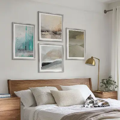 Wall art set Painted abstract decorations