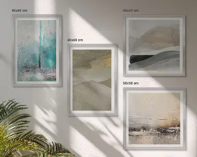 Wall art set Painted abstract decorations