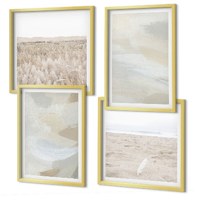 Wall art set Abstract background with delicate strokes
