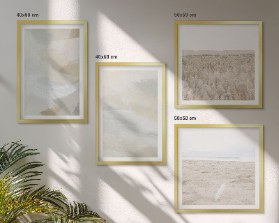 Wall art set Abstract background with delicate strokes