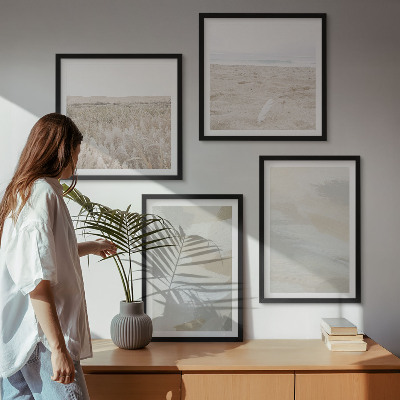 Wall art set Abstract background with delicate strokes