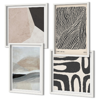 Wall art set Abstract boho decoration patterns