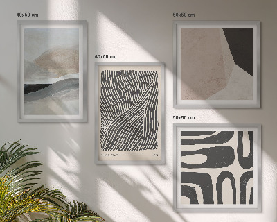 Wall art set Abstract boho decoration patterns