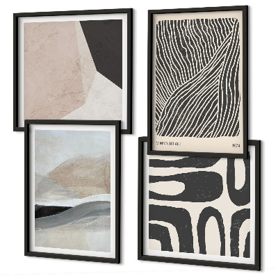 Wall art set Abstract boho decoration patterns