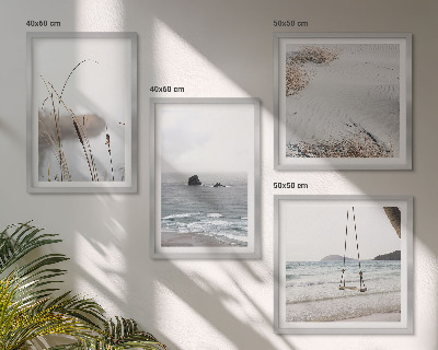 Multi-piece wall decor set Vegetation by the water in summer