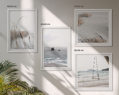 Multi-piece wall decor set Vegetation by the water in summer