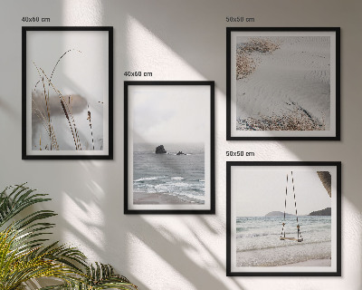 Multi-piece wall decor set Vegetation by the water in summer