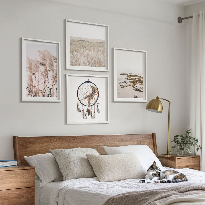 Wall art set Grass fields beach boho style