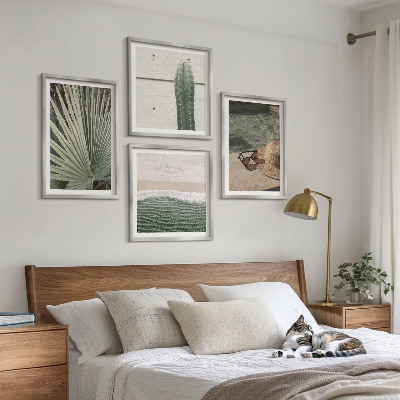 Wall art set Tropical plants accessories