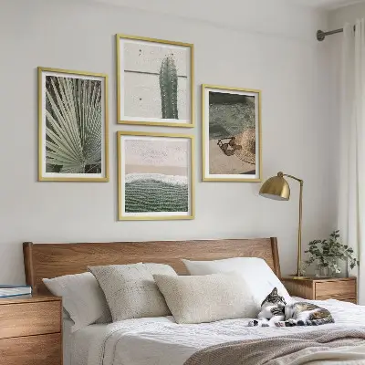 Tropical plants wall art set decorative botanical prints