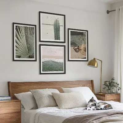 Tropical plants wall art set decorative botanical prints