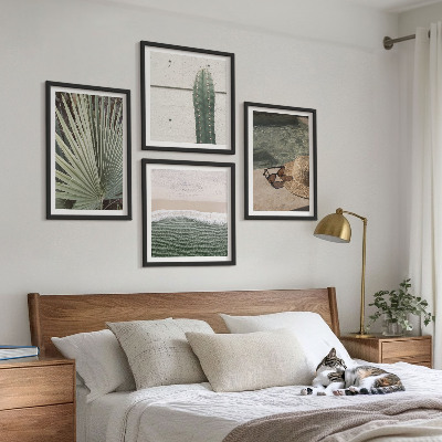 Wall art set Tropical plants accessories