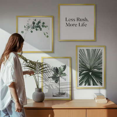 Multi-piece wall decor set Green plants minimalism