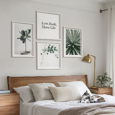 Multi-piece wall decor set Green plants minimalism