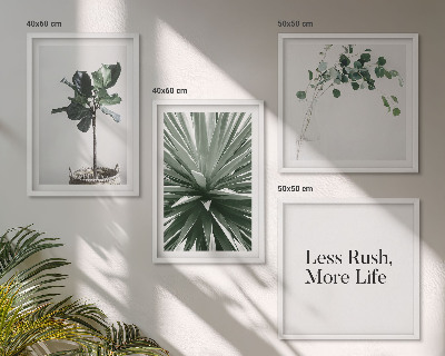 Multi-piece wall decor set Green plants minimalism