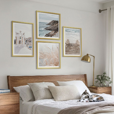 Wall art set Sea architecture Santorini