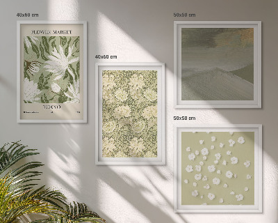 Multi-piece wall decor set Boho style floral abstractions