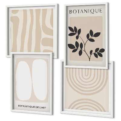 Multi-piece wall decor set Boho delicate plant posters