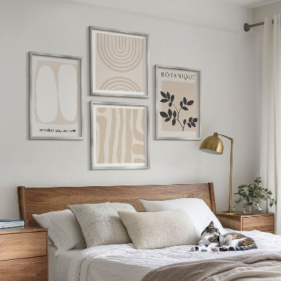 Multi-piece wall decor set Boho delicate plant posters
