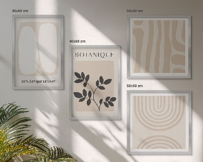 Multi-piece wall decor set Boho delicate plant posters